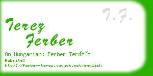 terez ferber business card